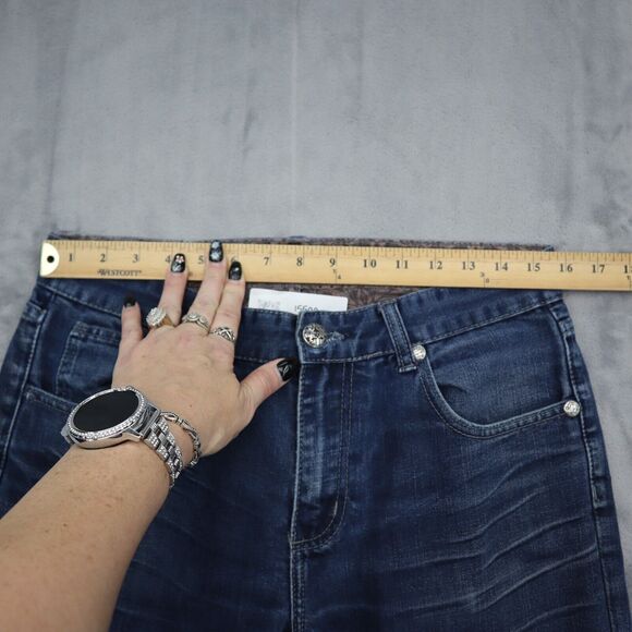 English Laundry Pants Mens 32 Blue Straight Medium Wash Denim Logo Jeans - Picture 5 of 16